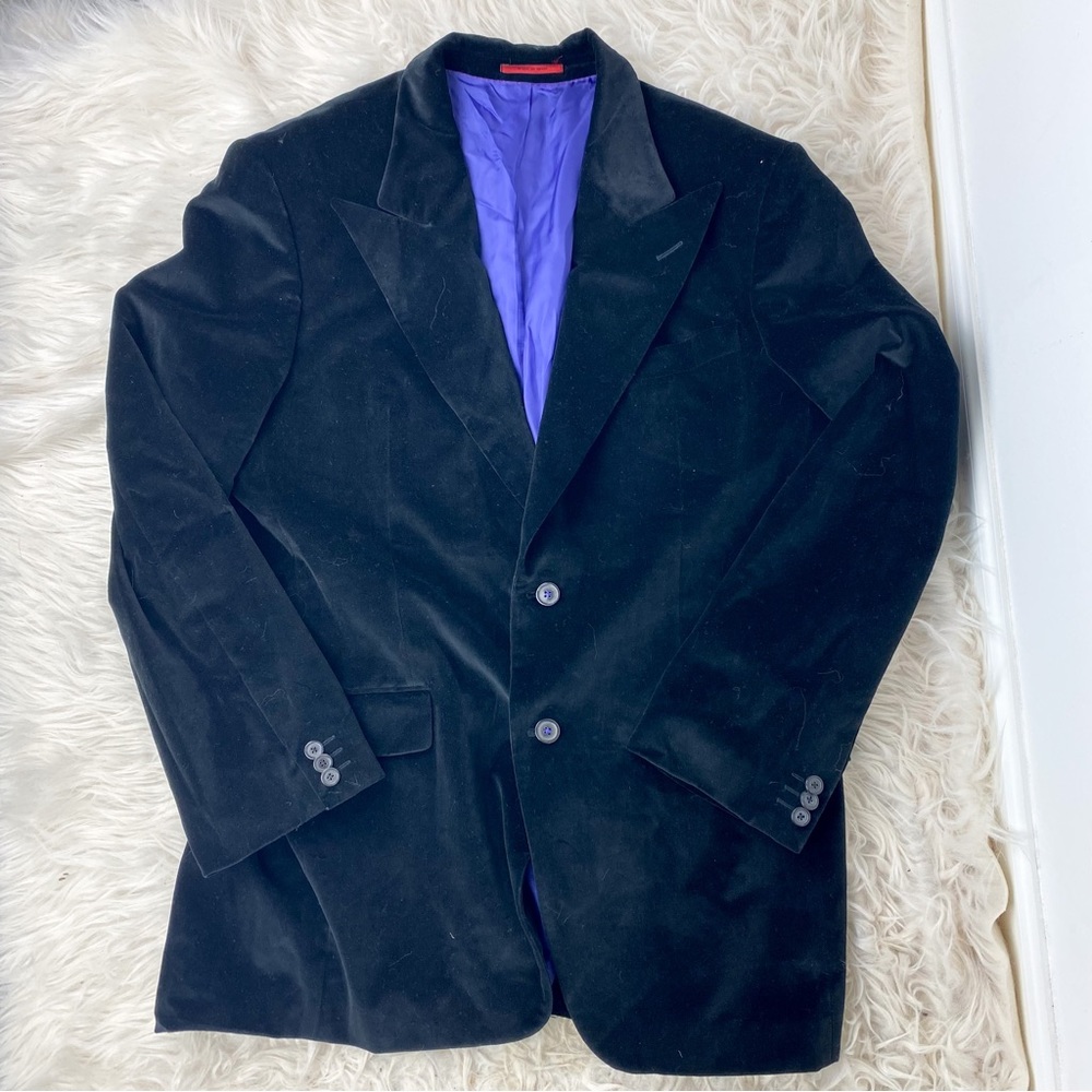 Carolina Herrera Black Velvet Blazer